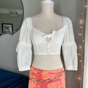 For Love & Lemons milkmaid top ♡